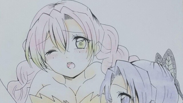 自作イラスト 鬼滅の刃 蜜璃 しのぶ 男性向け アニメ コミック キャラクター 新品 中古のオークション モバオク No