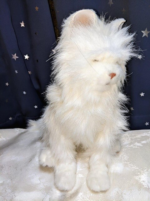 リアル 美品 動く 鳴く 等身大 バーチャルペット ロボット おもちゃ ねこ 猫 ネコ ぬいぐるみ 人形 白猫 ペルシャ猫 置物 おもちゃ 新品 中古のオークション モバオク No