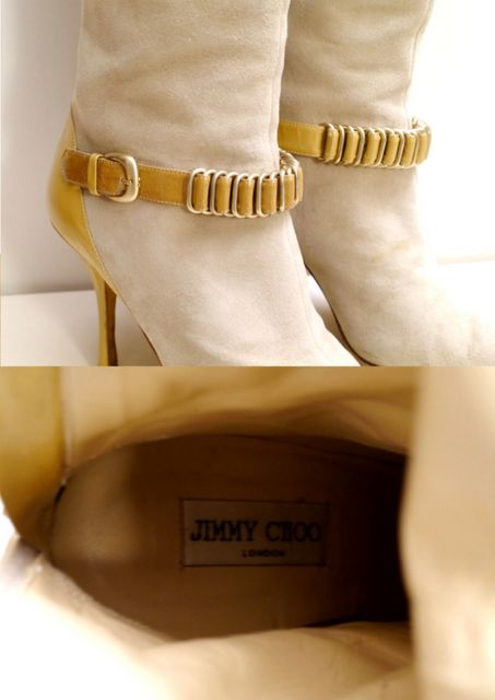 11万★JIMMYCHOO ジミーチュウ スエードxレザー ヒールロング ブーツ ロングブーツ | レディースブーツ | ジミー チュウ