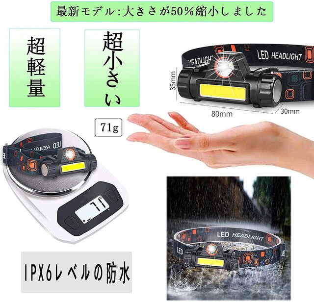 ヘッドライト 充電式 LEDヘッドライト USB 小型軽量 高輝度 | レジャー/スポーツ | 新品・中古のオークション モバオク ヘッドライト 充電式 LEDヘッドライト USB 小型軽量 高輝度 | レジャー/スポーツ | 新品・中古のオークション モバオク