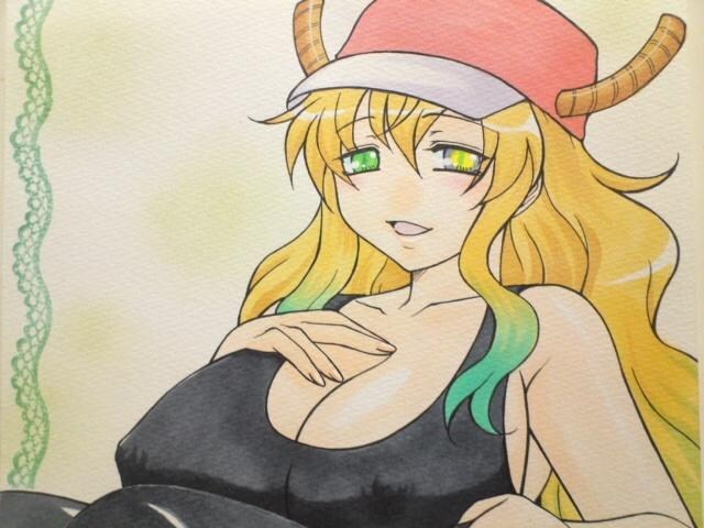 自作イラストb5 小林さんちのメイドラゴン ルコア 巨乳 新品 中古のオークション モバオク