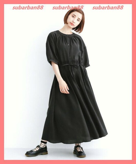 メルロー 超美品 完売ハイウエスト風プリーツフレアロングワンピース黒 メルロー Merlot 新品 中古のオークション モバオク No