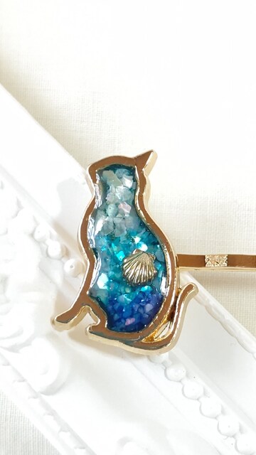 貝とシェルの海の猫型ヘアピン レジン ハンドメイド Bidding Amp Shopping Support Deputy Service Japamart 貝とシェルの海の猫型ヘアピン レジン ハンドメイド Bidding Amp Shopping Support Deputy Service Japamart