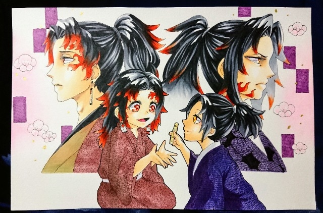 自作イラスト鬼滅の刃 巌勝 縁壱 新品 中古のオークション モバオク