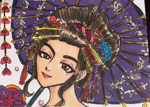 自作イラスト オリジナル 花魁 新品 中古のオークション モバオク 自作イラスト オリジナル 花魁 新品 中古のオークション モバオク