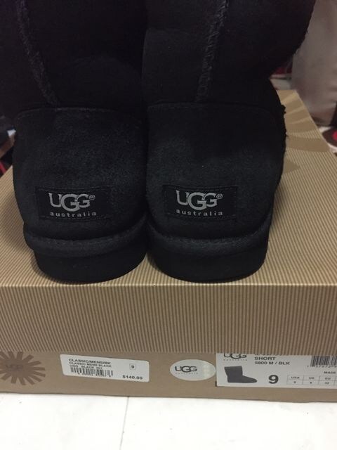 Ugg アグ メンズ ムートンブーツ ブラック 27センチ 美品 新品 中古のオークション モバオク