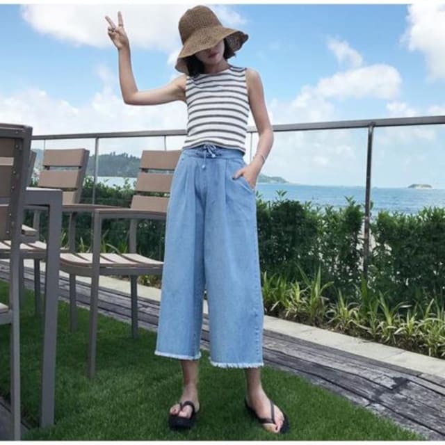 デニムガウチョパンツ ワイドパンツ ハイウエスト ジーンズレディース カットオフデニム 女性ファッション 新品 中古のオークション モバオク デニムガウチョパンツ ワイドパンツ ハイウエスト ジーンズレディース カットオフデニム 女性ファッション 新品 中古のオークション モバオク