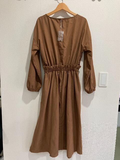 新品 ワンピース ロング キャメル ブラウン フレア Aライン ユニクロ Gu ジーユー 女性ファッション 新品 中古のオークション モバオク