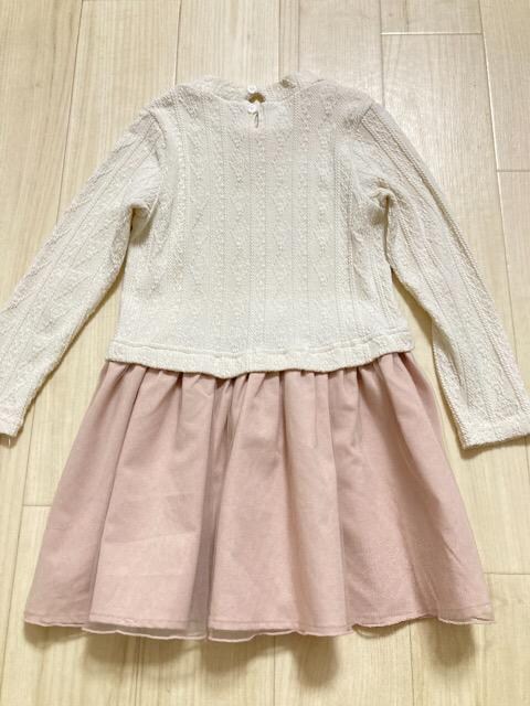 プティマイン*リブニットチュールスカート*ドッキングワンピ*白×ピンク*110(120) | キッズ/ベビー | 新品・中古のオークション モバオク プティマイン*リブニットチュールスカート*ドッキングワンピ*白×ピンク*110(120) | キッズ/ベビー | 新品・中古のオークション モバオク