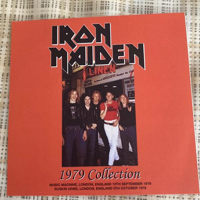 【超貴重！】初期IRON MAIDEN  直筆サイン入りハンカチ(^_−)−☆ 頭脳改革 [ザ・スタジオ・コレクション・リマスタード] アイアン