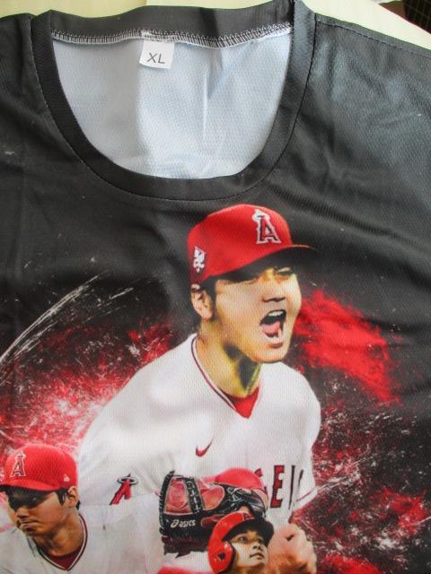 1点限定エンゼルスでの大谷翔平二刀流活躍記念Tシャツ黒XLサイズ