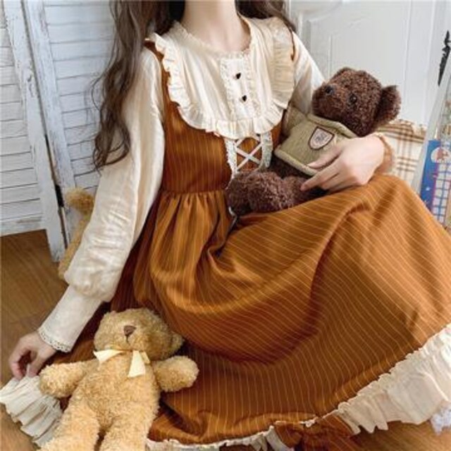 秋 New かわいい ロリータ スプライシング コスプレ ロリ 女性ファッション 新品 中古のオークション モバオク 秋 New かわいい ロリータ スプライシング コスプレ ロリ 女性ファッション 新品 中古のオークション モバオク