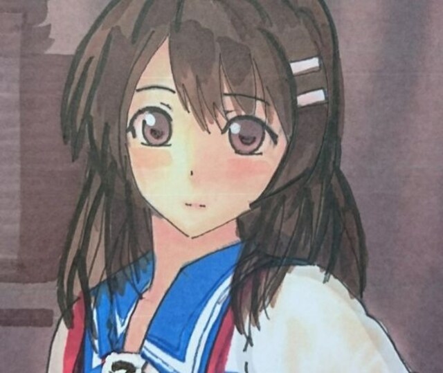 自作イラスト フォトカノ 新見遥佳 セーラー服 寝そべり 新品 中古のオークション モバオク