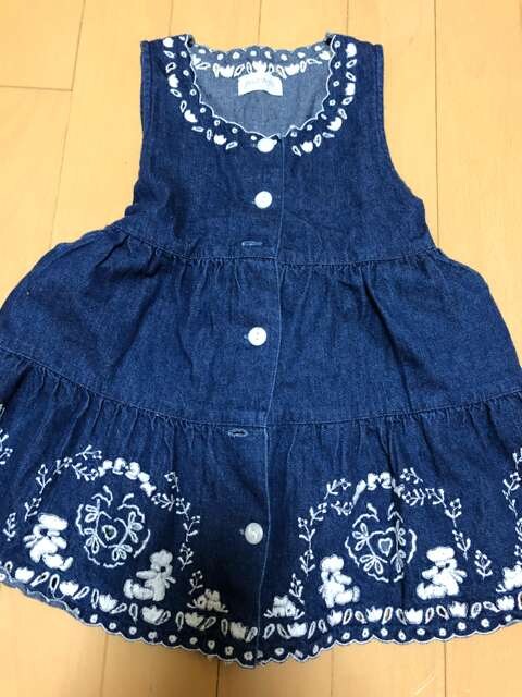 デニム 刺繍 ワンピース キッズ ベビー 新品 中古のオークション モバオク No