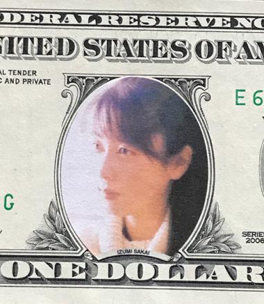 ☆ZARD　坂井泉水　1ドル紙幣　V 必見☆1$ドル紙幣☆ZARD【坂井泉水】きっと忘れない(世界)｜売買