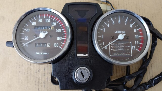 Gs400 国内メーターセット180k Gt380cbx400z400fxスピードメーター タコメーター 自動車 バイク 新品 中古のオークション モバオク