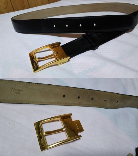 正規レア カルティエ アルディロン タンク ゴールドバックル レザー ...