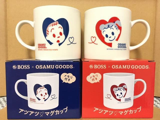 サントリーBOSS×オサムグッズマグカップ（赤青ペア）非売品 | ホビー 