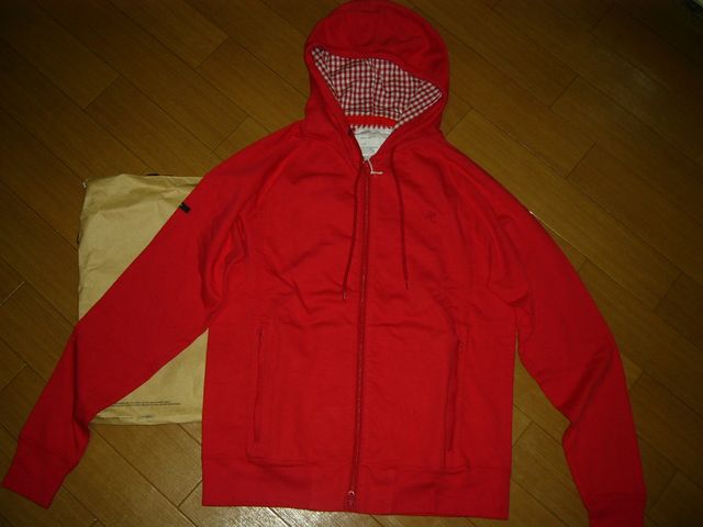 新品ダブルタップスWTAPSスウェットジップパーカーM裏地チェック